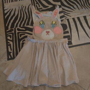 Miss Candyholic bunny corduroy dress size XL New oversized